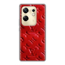 Текстурный Чехол Louis Vuitton для Инфиникс ЗЕРО 30 (Красный ЛВ)