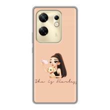 Силиконовый Чехол на Infinix Zero 30 с картинкой Стильных Девушек – С собакой