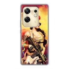 ЗСУ Чохли (TPU) для Infinix Zero 30 – Жінка солдат
