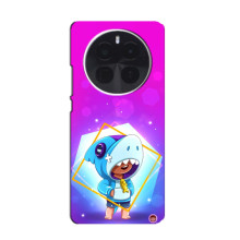 Чехол Бравл Старс для Infinix Zero 40 5G – Леон в костюме Акулы