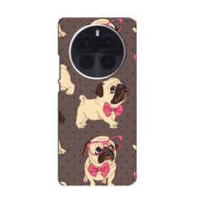 Чехол (ТПУ) Милые собачки для Infinix Zero 40 5G (Собачки Мопсики)