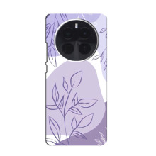 Силиконовый чехол с принтом в цветах на Infinix Zero 40 5G (Фиолетовый дизайн)