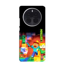 Чехлы для Infinix Zero 40 5G (Персонажи Майн Крафт) (Герой Майнкрафт)