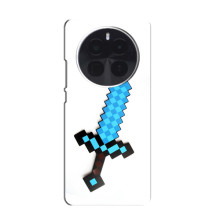 Чехлы для Infinix Zero 40 5G (Персонажи Майн Крафт) (Меч)