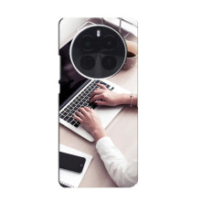 Силиконовый бампер (Работники) на Infinix Zero 40 5G (Офисный работник)