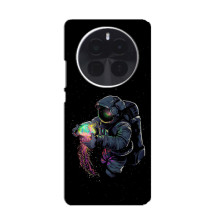 Силиконовый Чехол с принтом "Космонавты" на Infinix Zero 40 5G – В руках земля