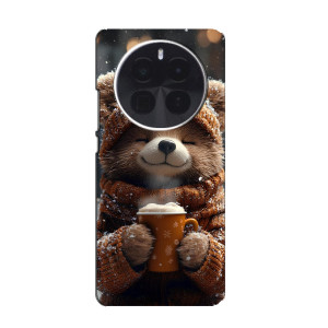 Печатный чехол «Зверята с кофе» для Infinix Zero 40 5G – Мишка с кофе