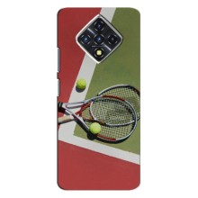 Чехлы с принтом Спортивная тематика для Infinix Zero 8 – Ракетки теннис