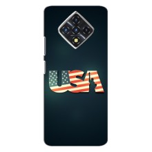 Чехол Флаг USA для Infinix Zero 8 (USA)