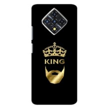 Чехол (Корона на чёрном фоне) для Инфиникс Зеро 8 – KING