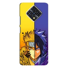 Купить Чехлы на телефон с принтом Anime для Инфиникс Зеро 8 – Naruto Vs Sasuke
