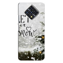 Новогодние, Праздничные Чехлы для Infinix Zero 8 - 2024 год – Let it snow