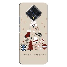 Рождественские Чехлы для Infinix Zero 8 (VPrint) (Merry Christmas)