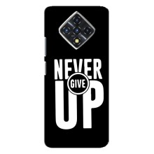 Силиконовый Чехол на Infinix Zero 8 с картинкой Nike (Never Give UP)