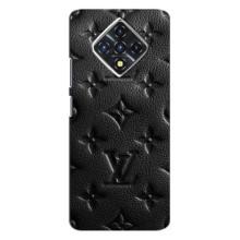 Текстурный Чехол Louis Vuitton для Инфиникс Зеро 8 (Черный ЛВ)