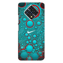 Силиконовый Чехол на Infinix Zero 8i с картинкой Nike (Найк зеленый)