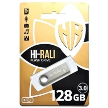 Флеш накопитель USB 3.0 Hi-Rali Shuttle 128 GB Серебряная серия – Серебряный