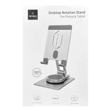 Підставка для планшетов WIWU ZM107 Desktop Rotation Stand For Tablet up to 12.9 inch – Срібний