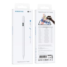 Стилус Borofone BG101 Active capacitive pen with digital display for iP – White