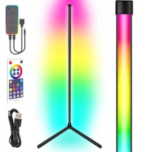 Підлогова кутова LED лампа RGB Magic 1 Bluetooth USB with app – Чорний