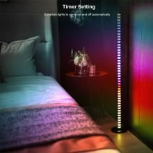 Підлогова кутова LED лампа RGB Magic 2 Bluetooth USB with app – Чорний