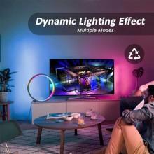 Настольная LED лампа RGB Intelligent circular atmosphere light Bluetooth USB with app – Черный