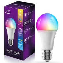 Светодиодная RGB лампочка Smart bulb light 1 with Bluetooth E27 with app – Белый