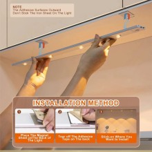 Сенсорный светильник LED с датчиком движения MZ-L1602 (40*10*400mm) – Белый