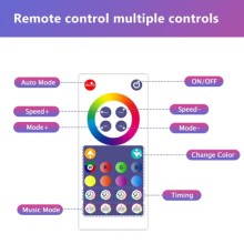 Настінний світильник Smart Triangular Quantum Light SAL-012B Bluetooth USB interface with app 6pcs – Білий