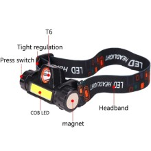 Налобний ліхтар LED Headlight 1807 – Чорний