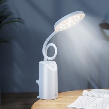 Настольная LED лампа Hoco HX10 Clip table lamp (1200mAh) – Белый