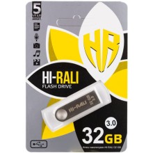 Флеш накопитель USB 3.0 Hi-Rali Shuttle 32 GB Серебряная серия – Серебряный