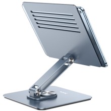 Держатель настольный Hoco PH52 Plus Might metal rotating – Серый