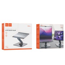 Держатель настольный Hoco PH52 Plus Might metal rotating – Серый