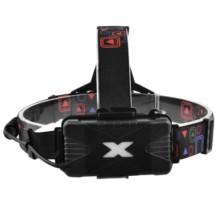 Фонарь с креплением на голову POLICE W602-T6+2XPE (4реж.) с велокр. (2х18650) – Черный