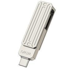 Флеш-накопичувач WIWU Wi-FD001 3in1 (USB-A/C/L) USB 3.0 — 64GB – Срібний