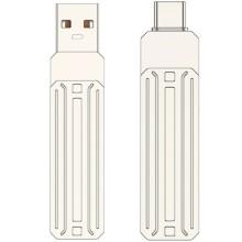 Флеш-накопичувач WIWU Wi-FD001 3in1 (USB-A/C/L) USB 3.0 — 256GB – Срібний
