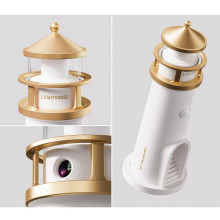 Проектор-нічник A08 Lighthouse 2in1 + Bluetooth колонка – Білий