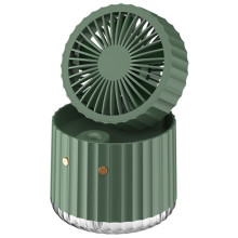 Настольный вентилятор Rapid Cooling 3in1 с водяным охлаждением и подсветкой 1200 mAh – Зеленый