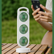 Настольный вентилятор Three Head Fan 1200 mAh – Зеленый