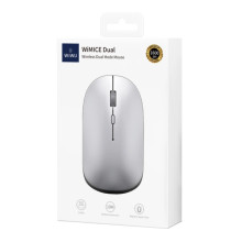 Бездротова миша WIWU WM110 Office Mouse (2.4G+Bluetooth) – Срібний