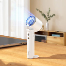 Портативный вентилятор Hoco HX61 Exquisite handheld folding fan 1200 mAh – Белый