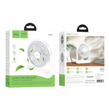Настольный вентилятор Hoco HX65 ultra-thin desktop fan 2000 mAh – Белый