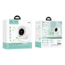 Настольный вентилятор Hoco HX66 desktop circulating fan 3000 mAh – Белый