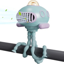 Мультифункціональний вентилятор Submarine F18 with music and battery 4000 mAh – Блакитний