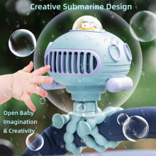 Мультифункціональний вентилятор Submarine F18 with music and battery 4000 mAh – Блакитний