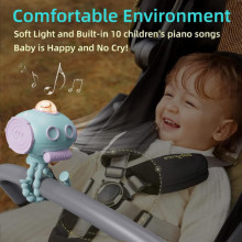 Мультифункціональний вентилятор Submarine F18 with music and battery 4000 mAh – Блакитний