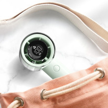 Портативний вентилятор з дисплеєм WIWU WI-FS010 – Зелений