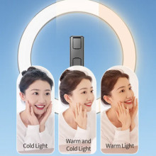 Кільцева LED-лампа для селфі Usams US-ZB323 10-inch Fill Light 1200mAh – Чорний