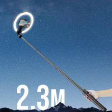 Кільцева LED-лампа для селфі Usams US-ZB323 10-inch Fill Light 1200mAh – Чорний